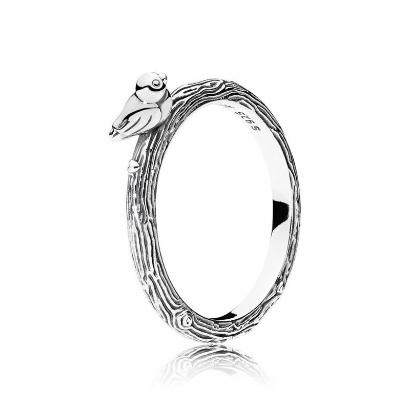 Pandora SpStackable Ring Bird Stackable Ring NZ Sale, Sterling Silver (196345-JAC)